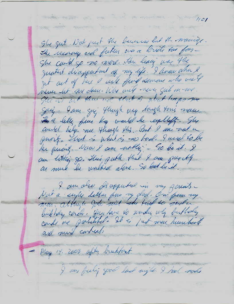 Dr John WorldPeace 2008 Prison Journal